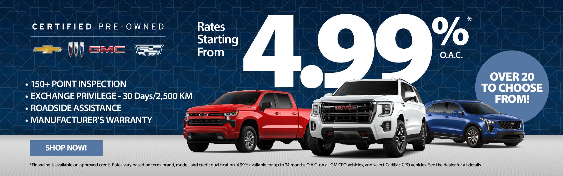 Certified Pre-Owned - Rates starting from 4.99% OAC
